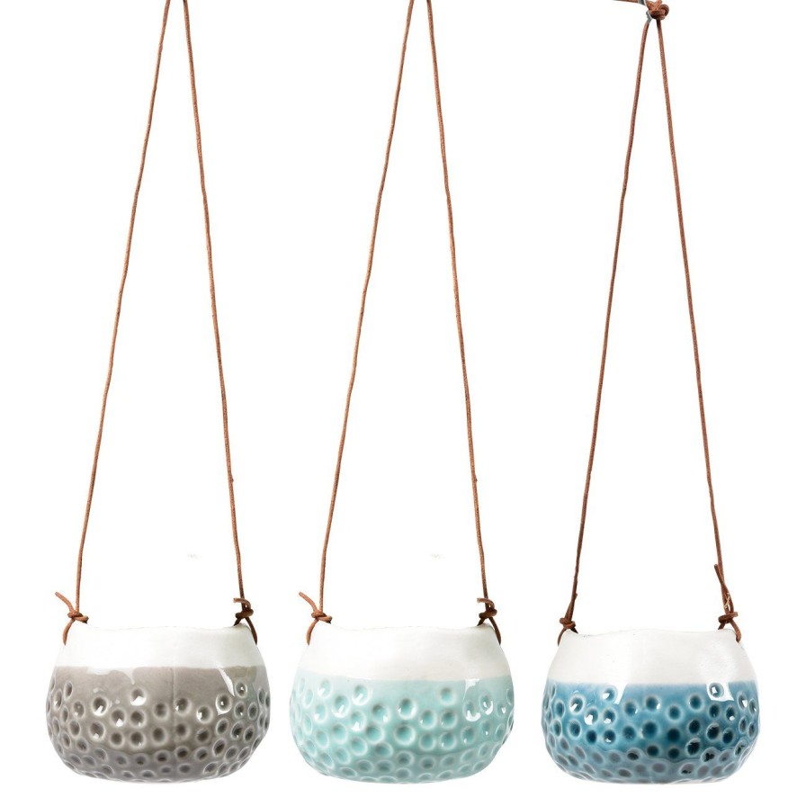 Accessories Burgon & Ball Indoor Plant Pots & Vases | Trio Of 'Baby Dotty' Hanging Pots