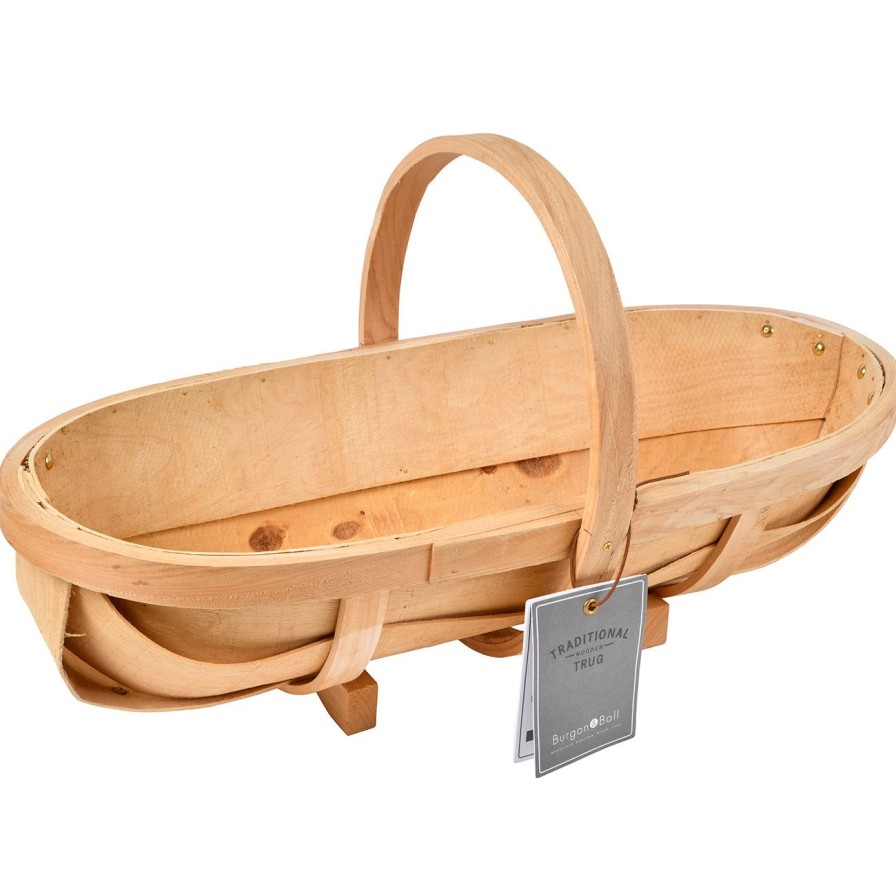 Accessories Burgon & Ball Trugs & Baskets | Traditional Wooden Trug-Large