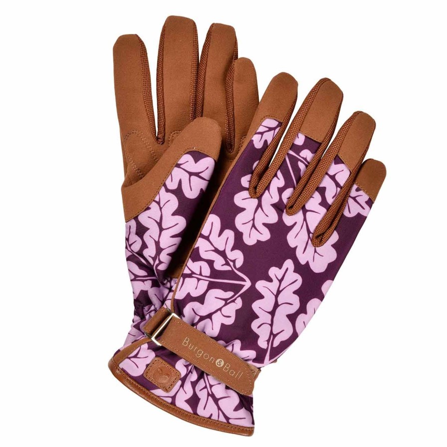 Accessories Burgon & Ball Women'S Gloves | Love The Glove-Oak Leaf Plum-S/M