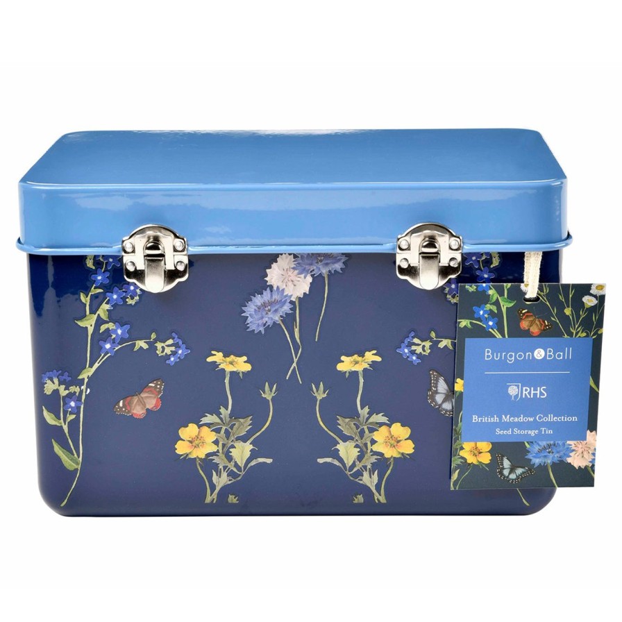 Accessories Burgon & Ball Storage | British Meadow Seed Storage Tin