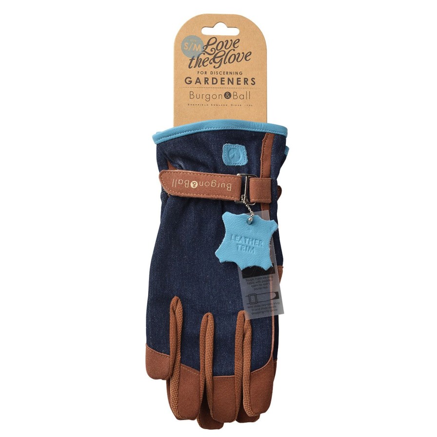 Agriculture Burgon & Ball Gloves | Love The Glove-Denim-S/M