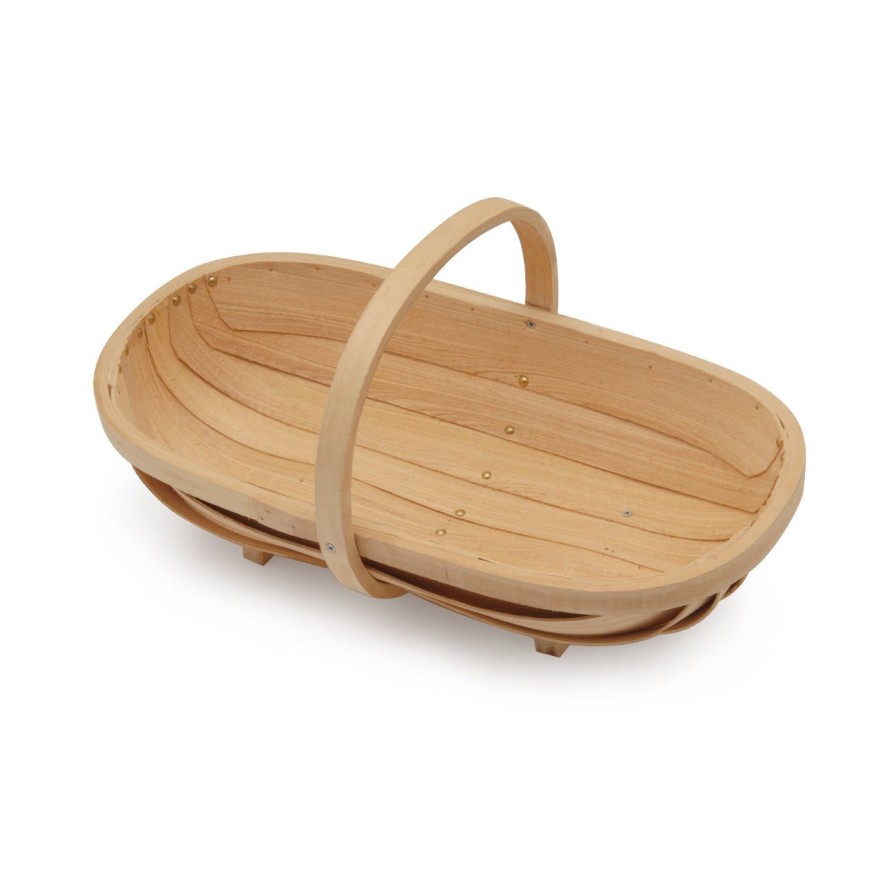 Accessories Burgon & Ball Trugs & Baskets | Traditional Wooden Trug-Medium