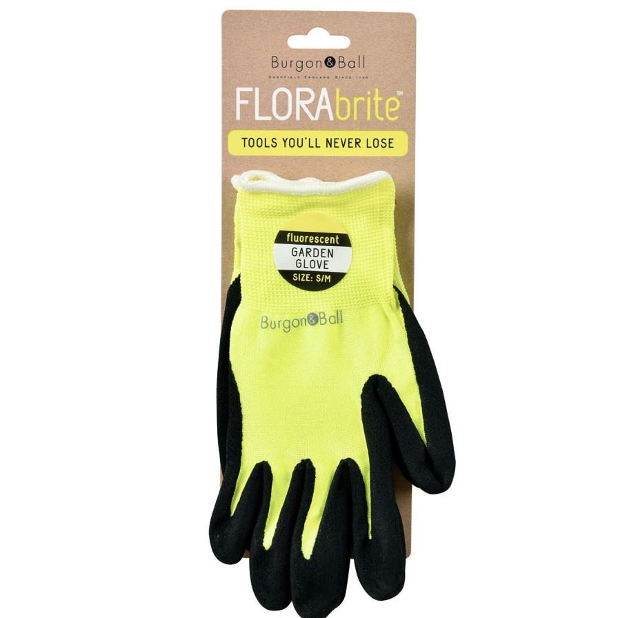 Accessories Burgon & Ball Women'S Gloves | Florabrite® Yellow Garden Gloves-M/L