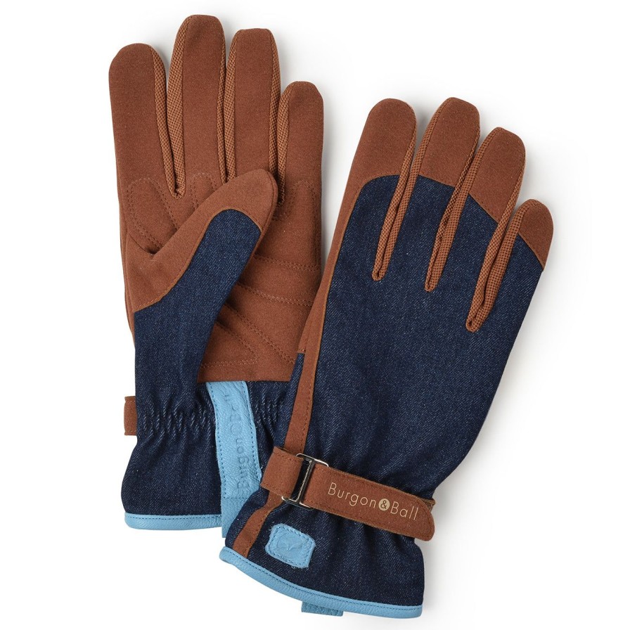 Accessories Burgon & Ball Women'S Gloves | Love The Glove-Denim-M/L