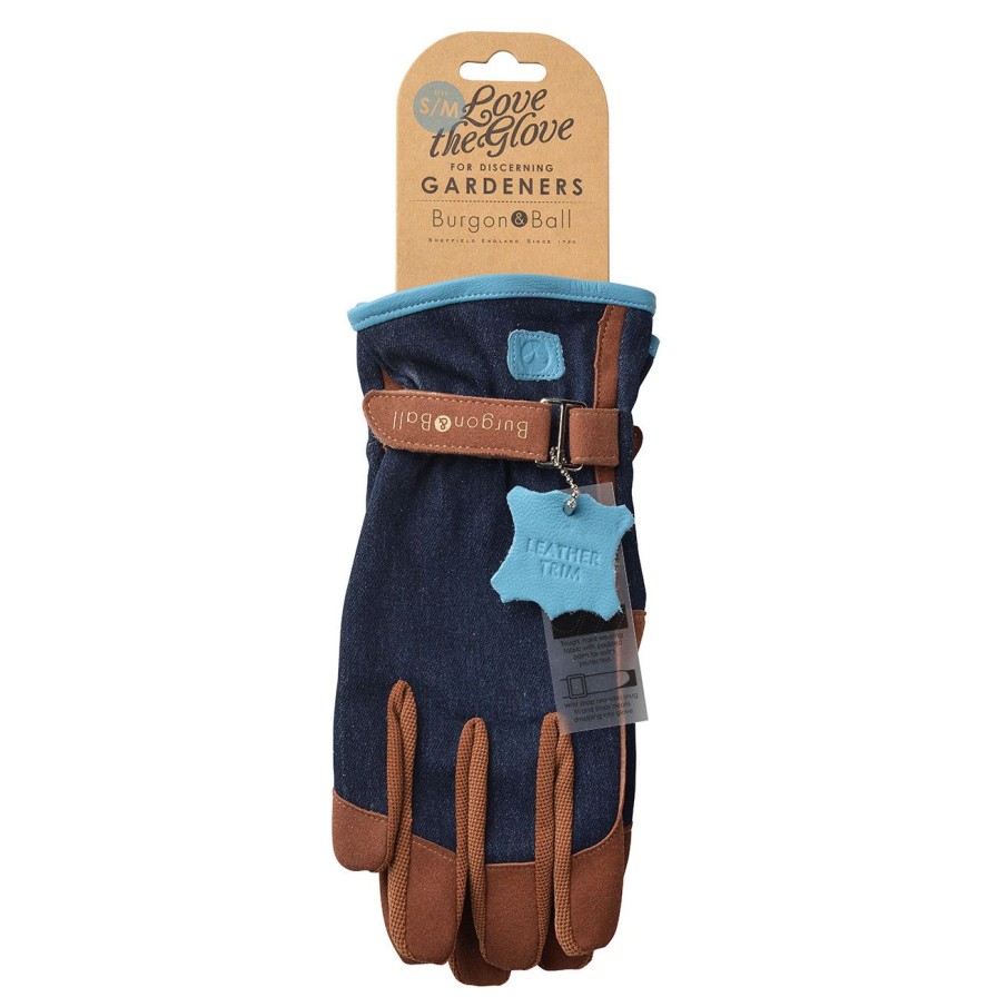 Accessories Burgon & Ball Women'S Gloves | Love The Glove-Denim-M/L