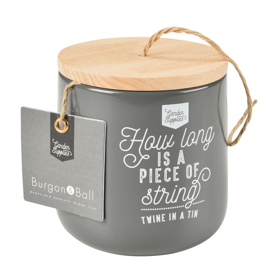 Accessories Burgon & Ball Storage | Twine Dispenser With 120M Of Jute Twine-Charcoal