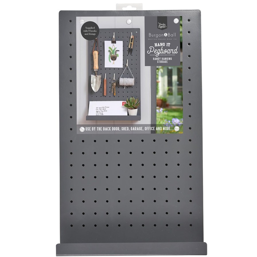 Accessories Burgon & Ball Storage | Hang It Pegboard-Charcoal