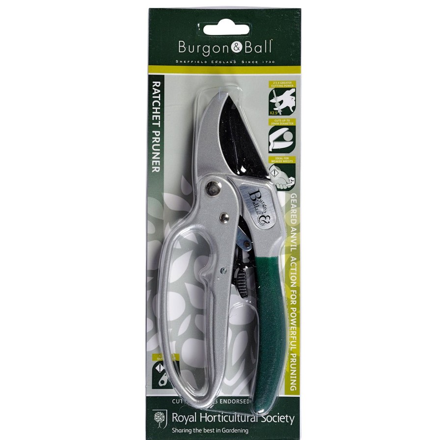 Tools Burgon & Ball Secateurs | Ratchet Pruner-Rhs Endorsed