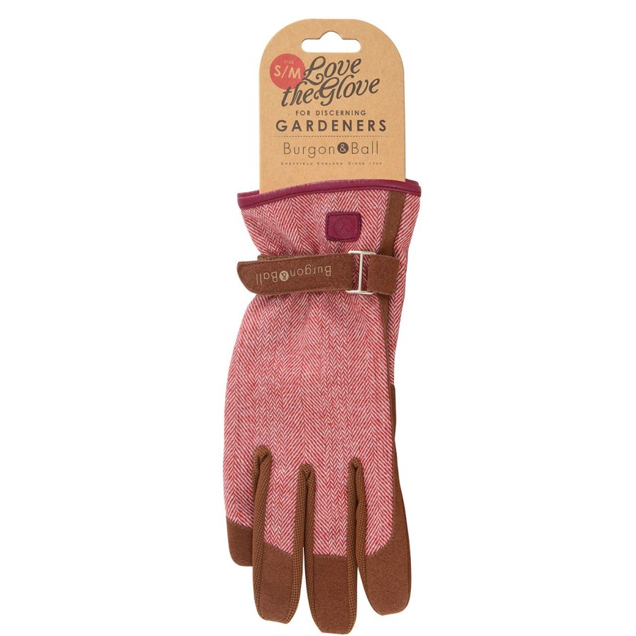 Agriculture Burgon & Ball Gloves | Love The Glove-Red Tweed-S/M