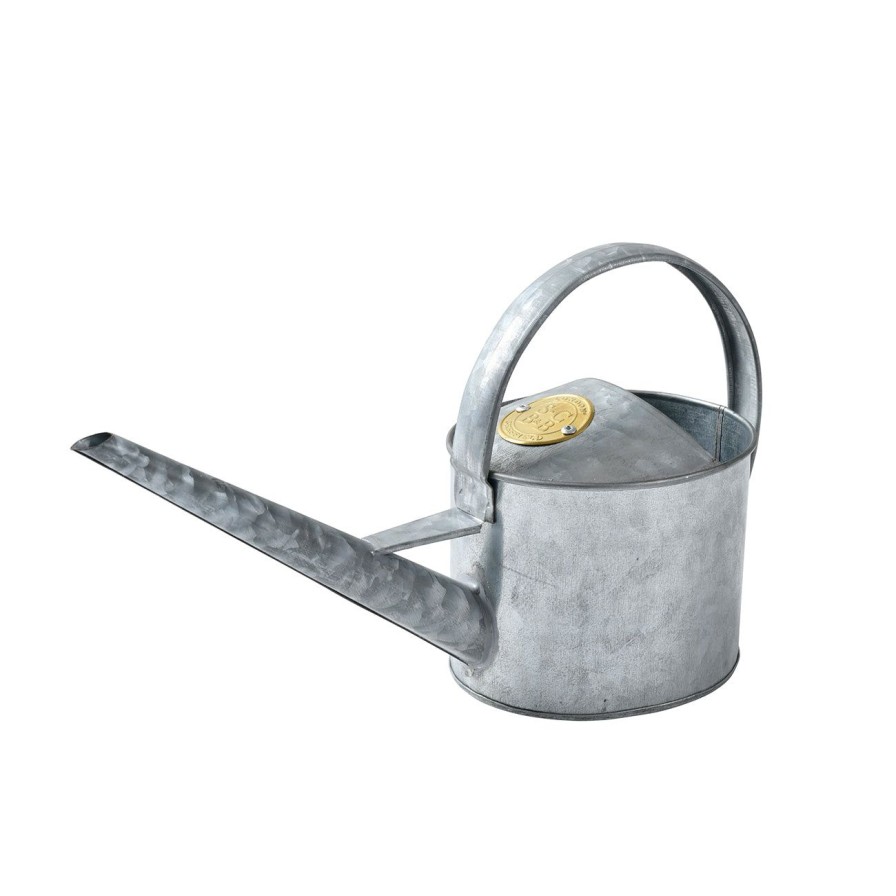 Accessories Burgon & Ball Grow Your Own Herbs | Sophie Conran Greenhouse & Indoor Watering Can-Galvanized, Small