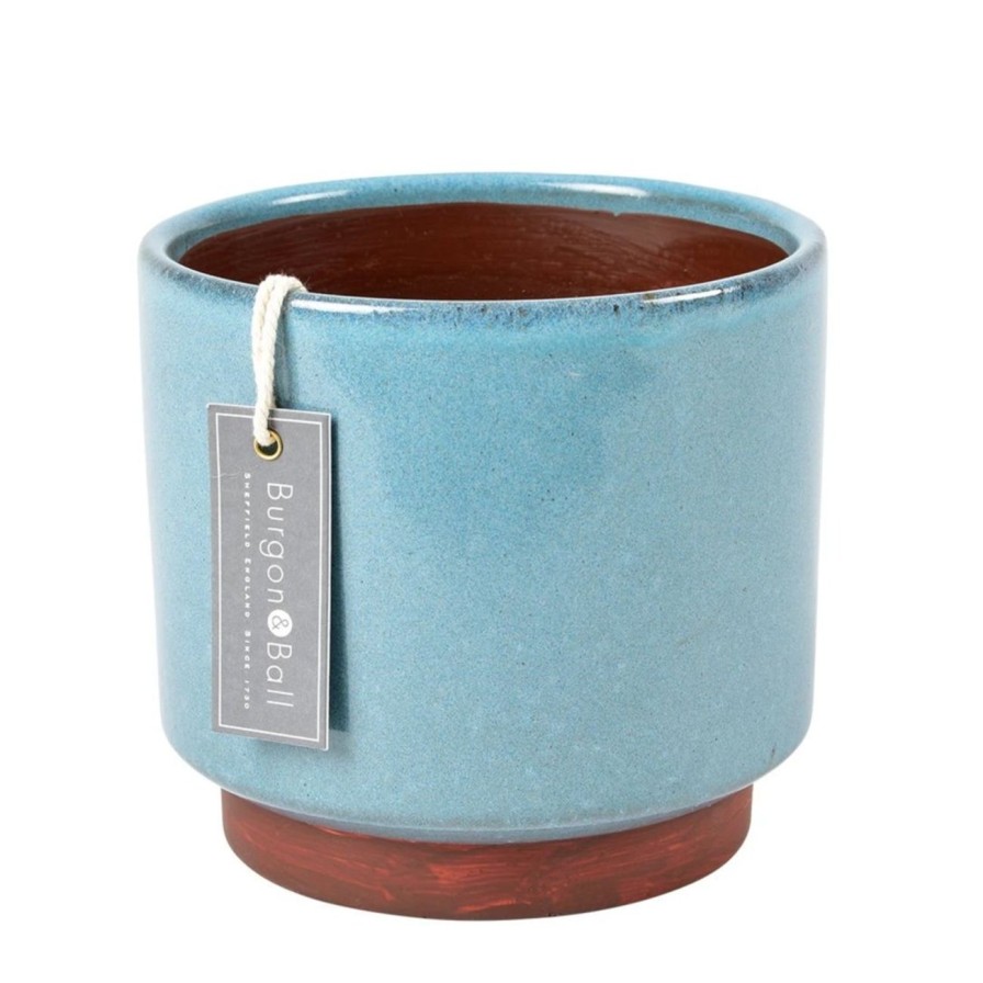 Accessories Burgon & Ball Indoor Plant Pots & Vases | Malibu Blue Glazed Pot-Large