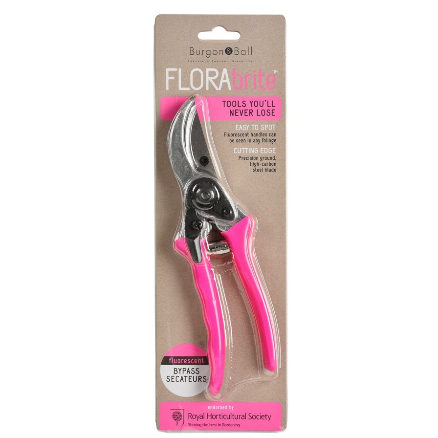 Tools Burgon & Ball Secateurs | Florabrite® Pink Bypass Secateurs