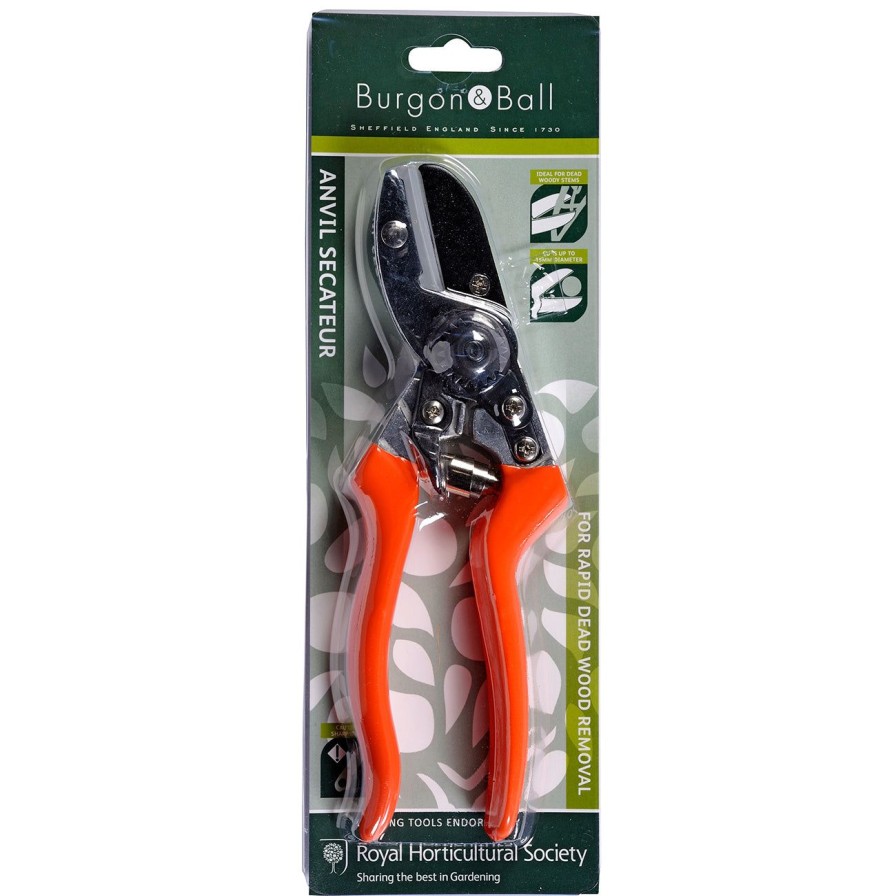 Tools Burgon & Ball Secateurs | Anvil Secateur-Rhs Endorsed