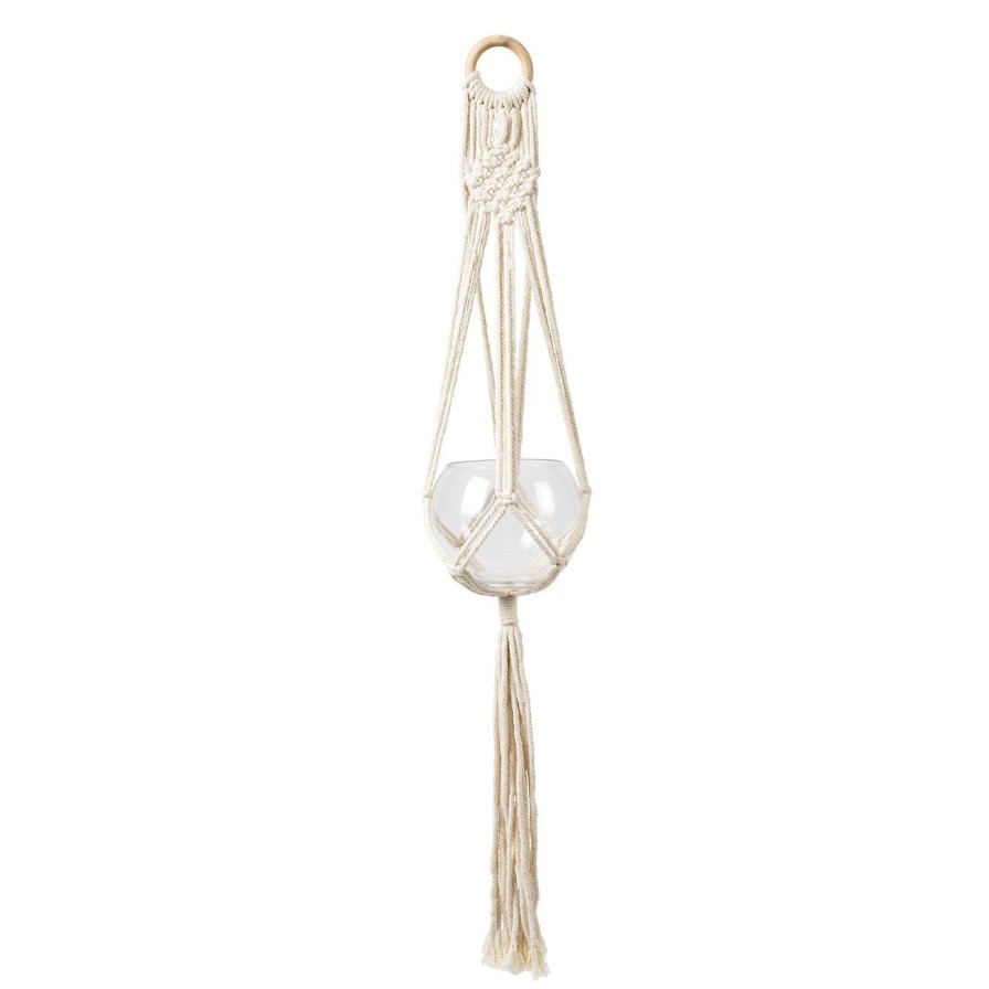 Accessories Burgon & Ball Indoor Plant Pots & Vases | Macrame Plant Pot Hanger-Woodstock