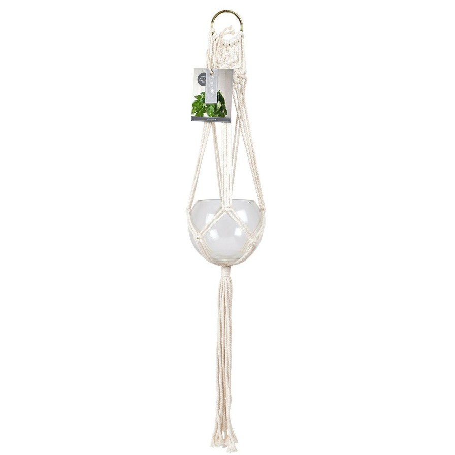 Accessories Burgon & Ball Indoor Plant Pots & Vases | Macrame Plant Pot Hanger-Woodstock