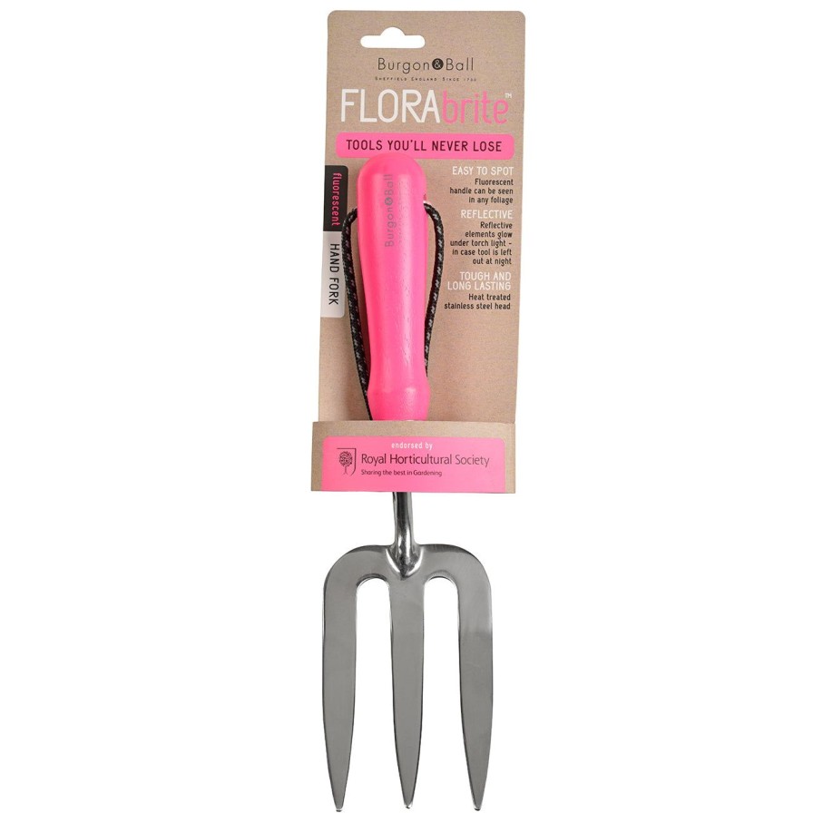 Tools Burgon & Ball Forks, Hoes & Cultivators | Florabrite® Pink Hand Fork