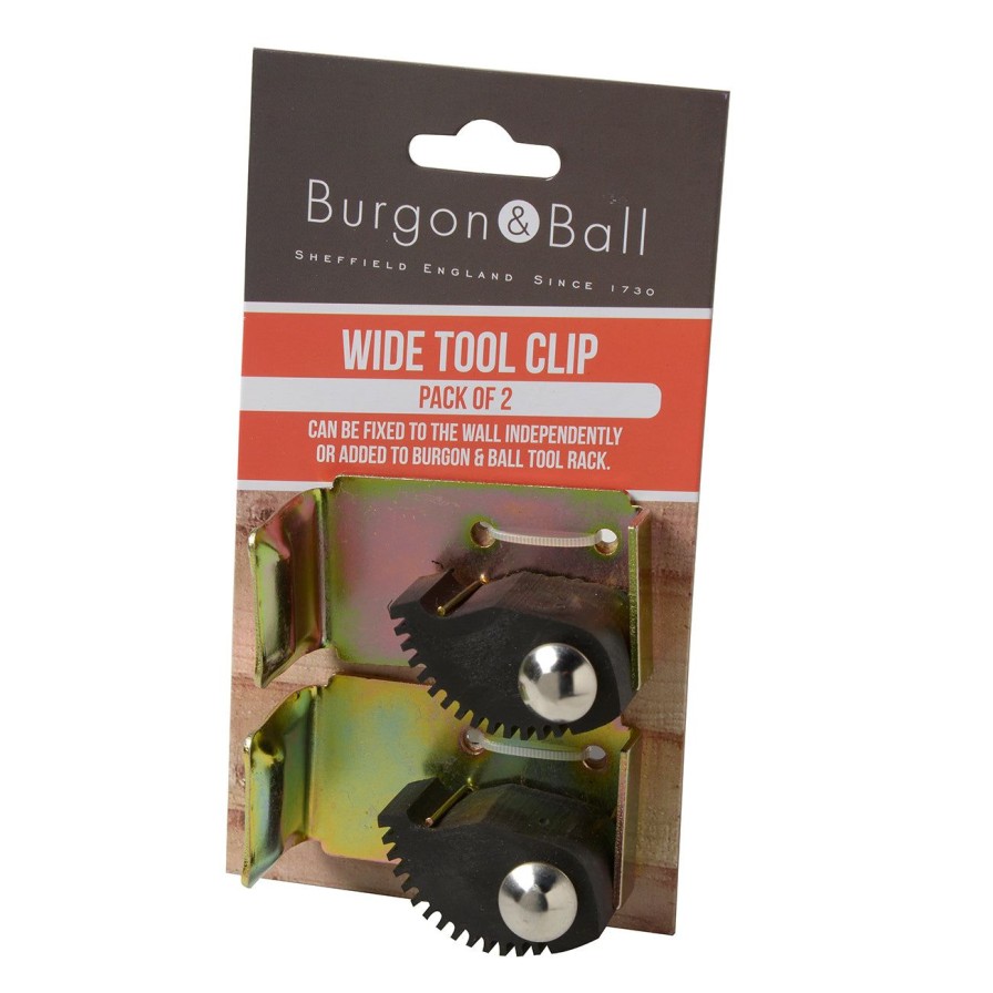 Accessories Burgon & Ball Tool Rack | Wide Tool Clips-2 Pack