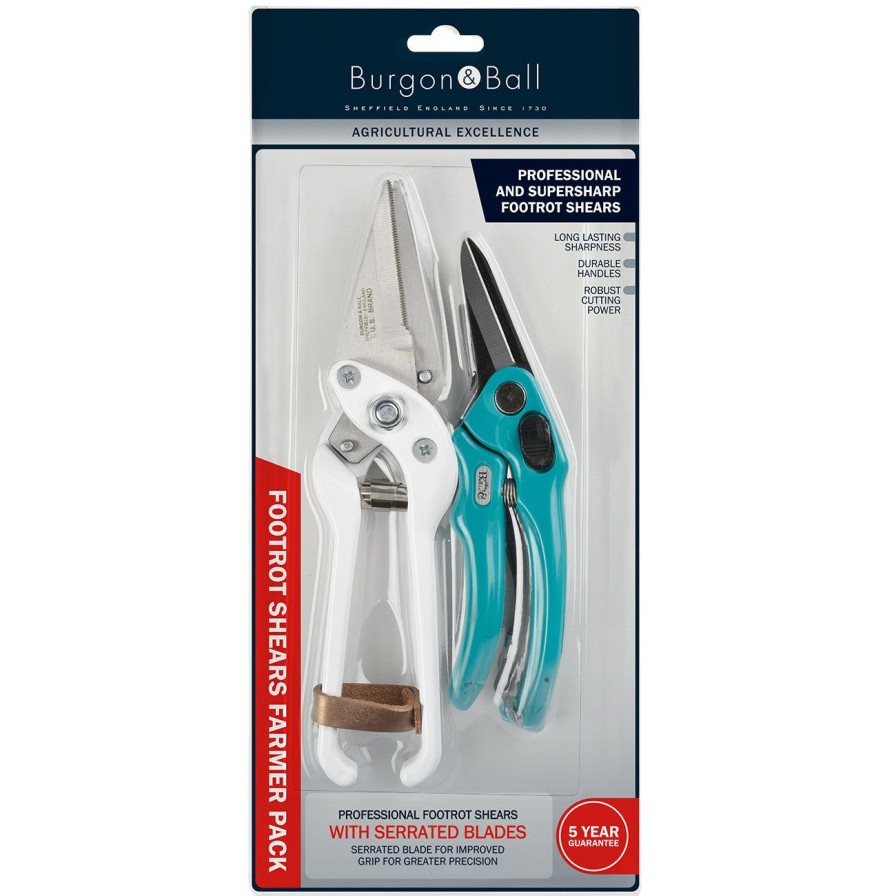 Agriculture Burgon & Ball Footrot & Dressing Shears | Footrot Shear Farmer Pack-Serrated