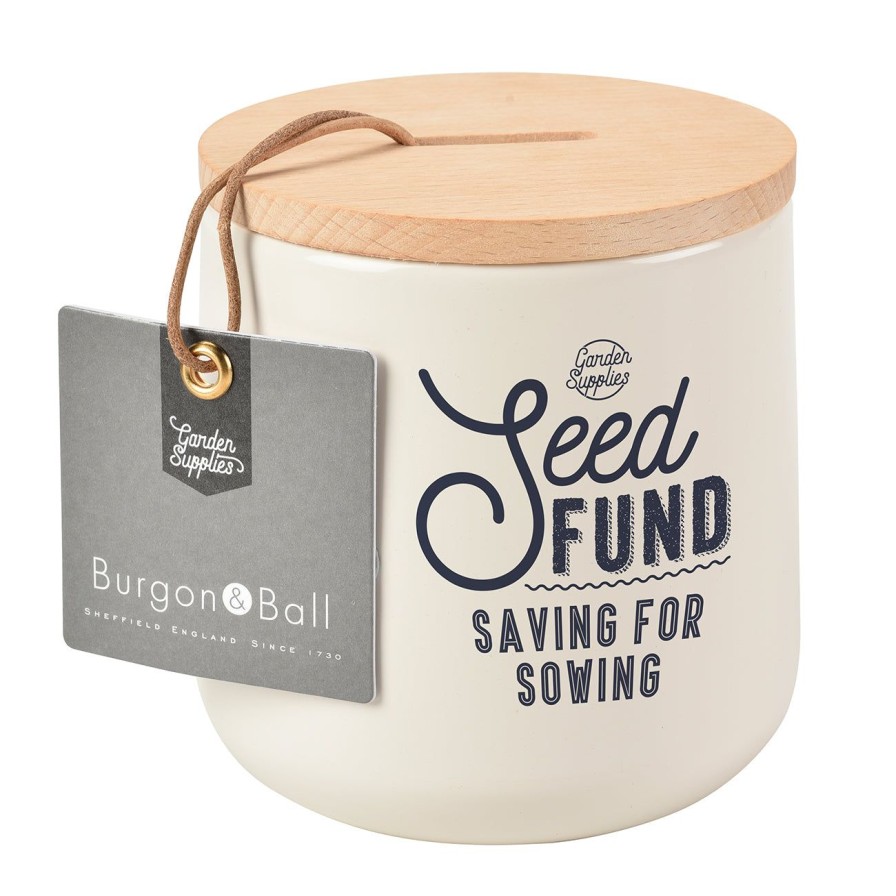 Accessories Burgon & Ball Home Storage | Seed Fund Money Box-Stone