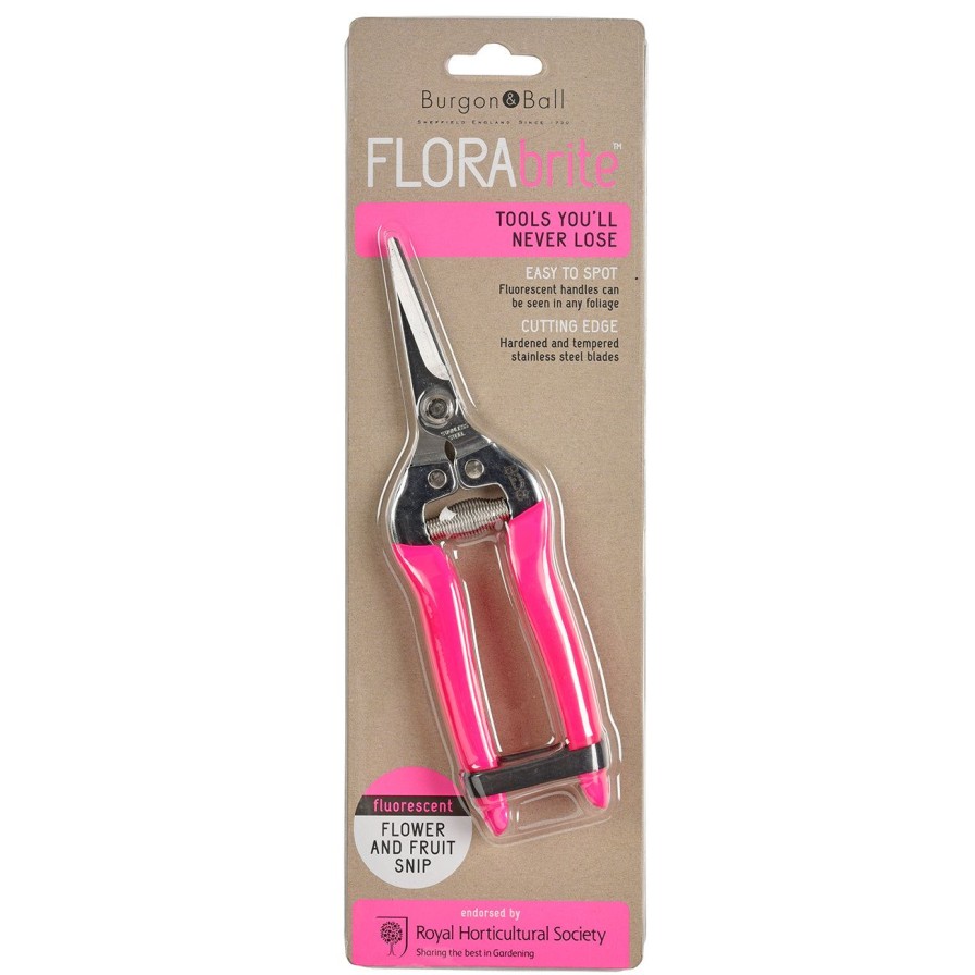 Tools Burgon & Ball Secateurs | Florabrite® Pink Flower & Fruit Snip