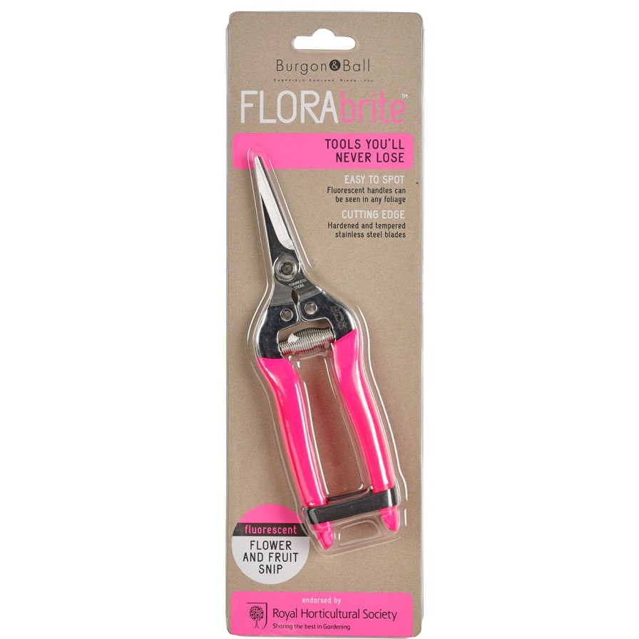 Tools Burgon & Ball Florists' Tools | Florabrite® Pink Flower & Fruit Snip