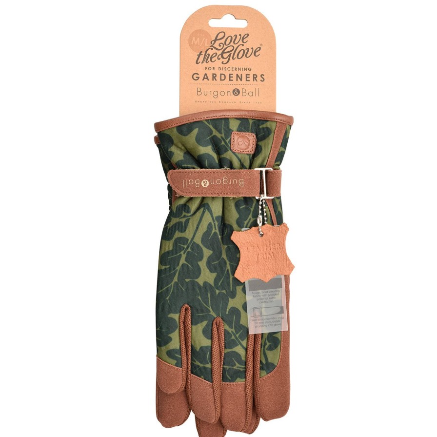 Accessories Burgon & Ball Women'S Gloves | Love The Glove-Oak Leaf Moss-S/M