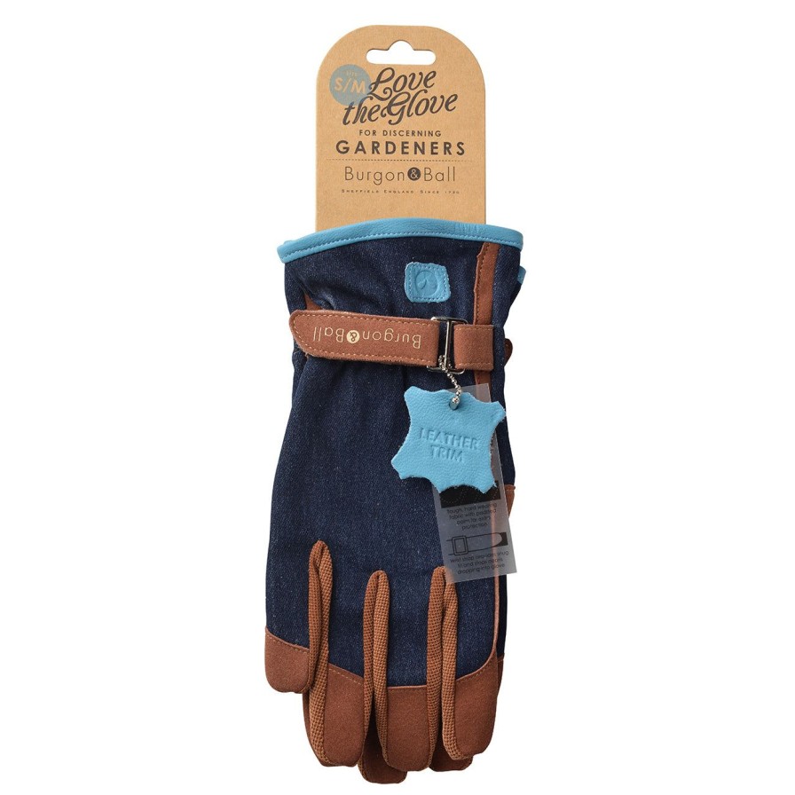 Agriculture Burgon & Ball Gloves | Love The Glove-Denim-M/L