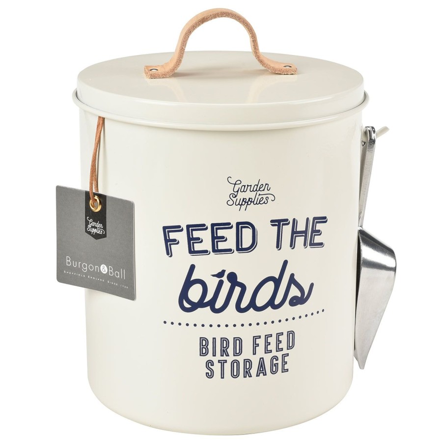 Accessories Burgon & Ball Pet Care | Feed The Birds' Bird Food Tin-Stone