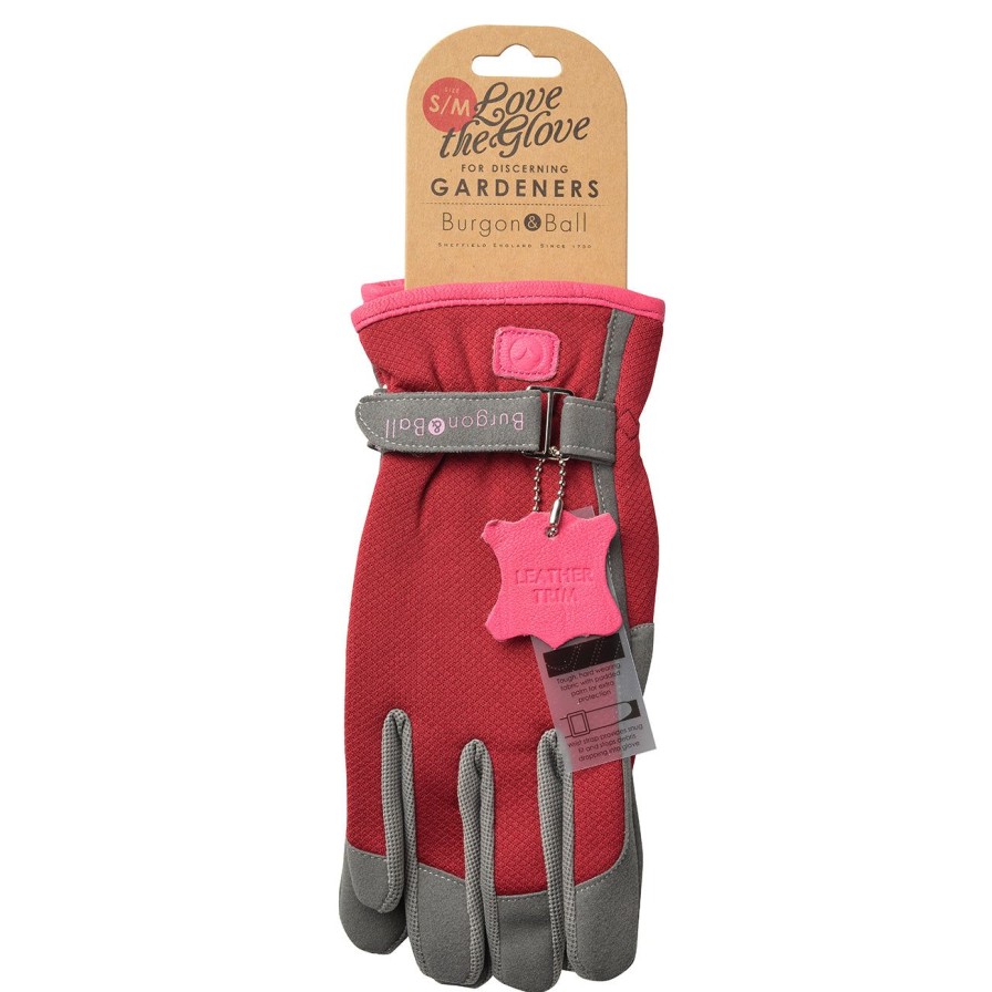 Accessories Burgon & Ball Women'S Gloves | Love The Glove-Berry-M/L