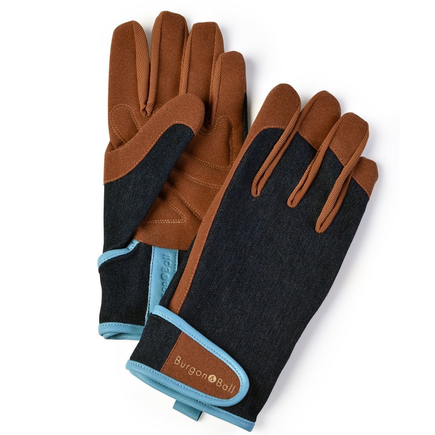 Agriculture Burgon & Ball Gloves | Dig The Glove-Denim-L/Xl