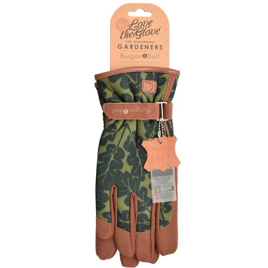 Accessories Burgon & Ball Women'S Gloves | Love The Glove-Oak Leaf Moss-M/L