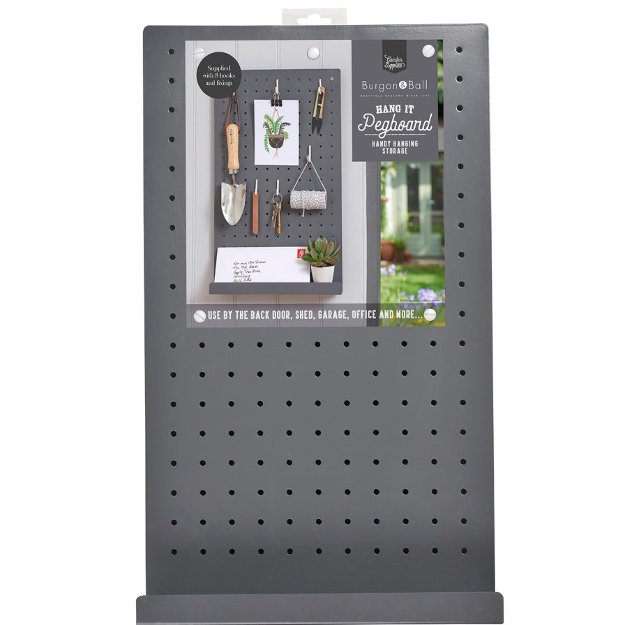 Accessories Burgon & Ball Home Storage | Hang It Pegboard-Charcoal