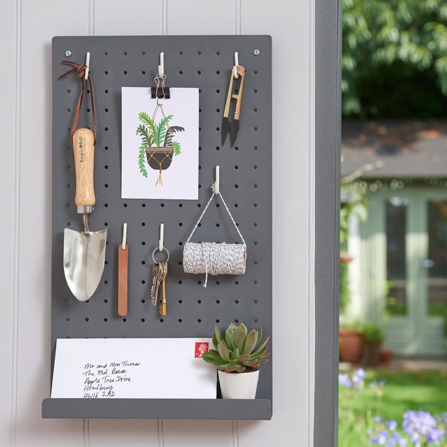 Accessories Burgon & Ball Home Storage | Hang It Pegboard-Charcoal