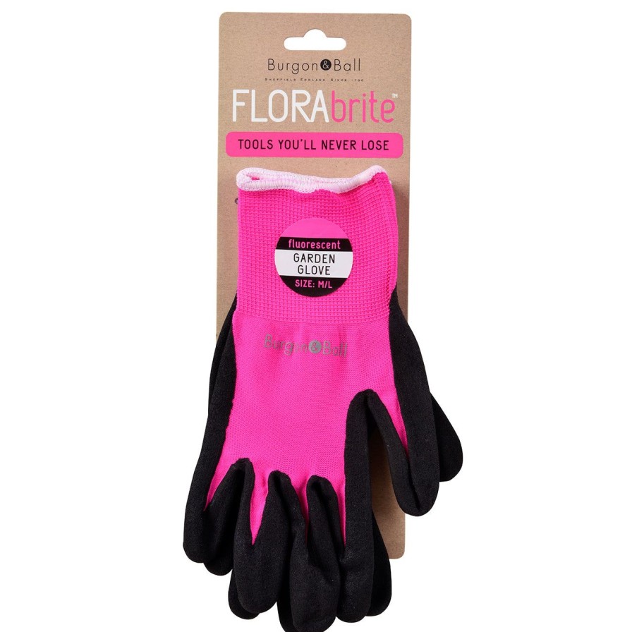 Accessories Burgon & Ball Men'S Gloves | Florabrite® Pink Garden Gloves-M/L