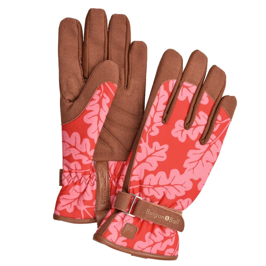 Accessories Burgon & Ball Women'S Gloves | Love The Glove-Oak Leaf Poppy-S/M