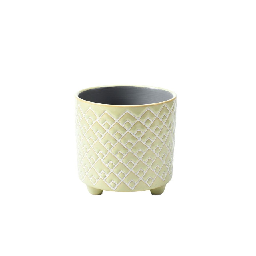 Accessories Burgon & Ball Indoor Plant Pots & Vases | Bilbao Pale Jade Glazed Pot-Small