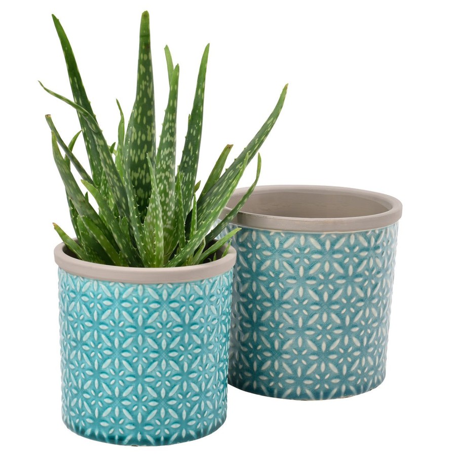 Accessories Burgon & Ball Indoor Plant Pots & Vases | Tuscany Blue Glazed Pot-Small