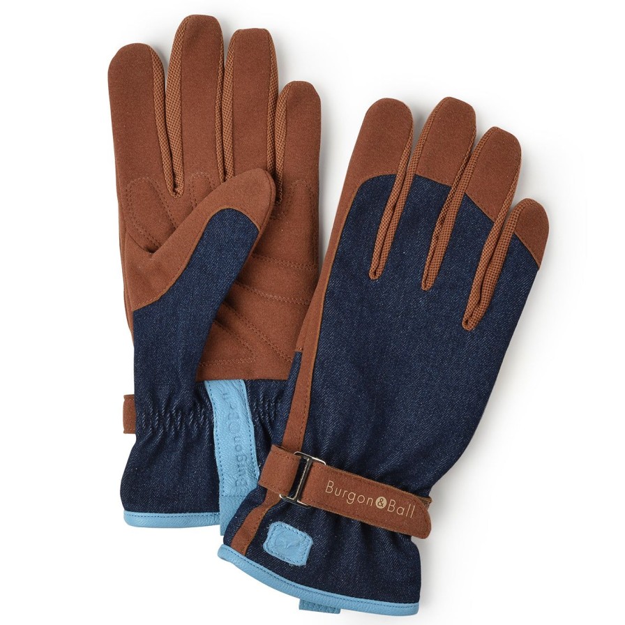 Accessories Burgon & Ball Women'S Gloves | Love The Glove-Denim-S/M