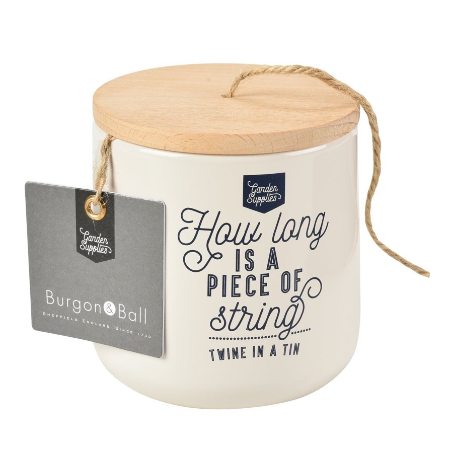 Accessories Burgon & Ball Potting Shed Accessories | Twine Dispenser With 120M Of Jute Twine-Stone