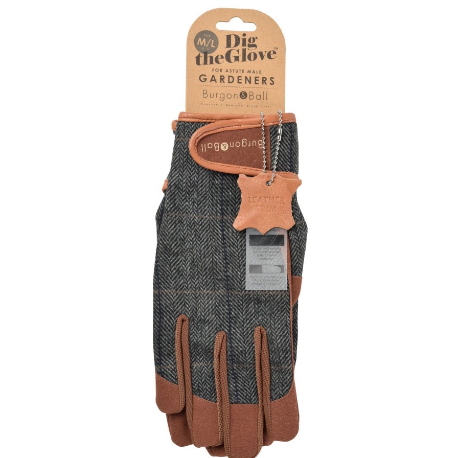 Accessories Burgon & Ball Men'S Gloves | Dig The Glove-Tweed-L/Xl