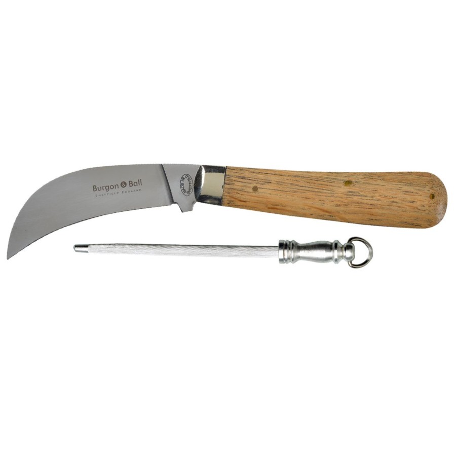 Tools Burgon & Ball Knives | Classic Pruning Knife & Steel Gift Set