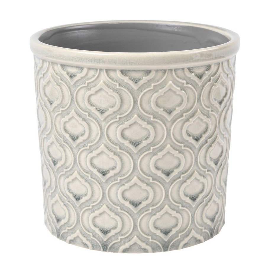 Accessories Burgon & Ball Indoor Plant Pots & Vases | Venetian Grey Glazed Pot-Large