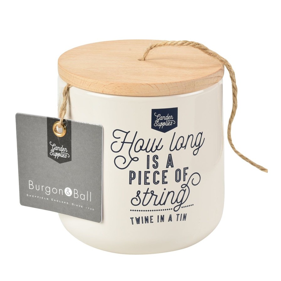 Accessories Burgon & Ball Storage | Twine Dispenser With 120M Of Jute Twine-Stone