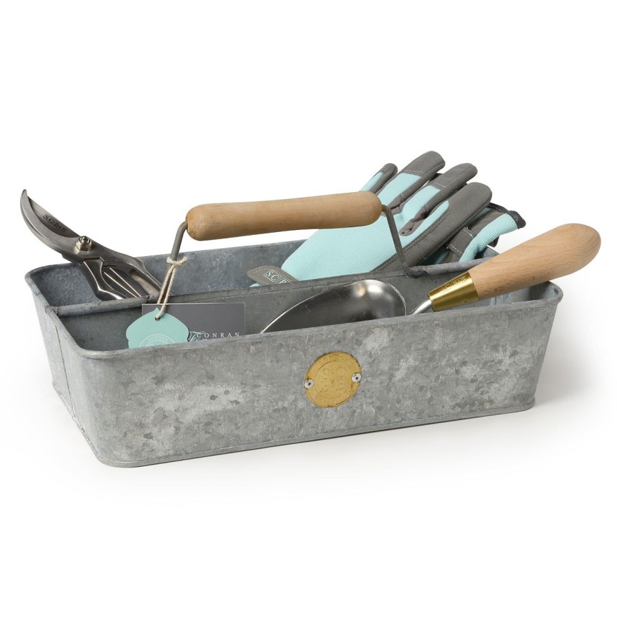 Accessories Burgon & Ball Trugs & Baskets | Sophie Conran Galvanized Trug