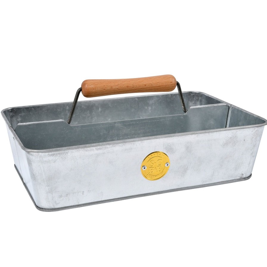 Accessories Burgon & Ball Trugs & Baskets | Sophie Conran Galvanized Trug