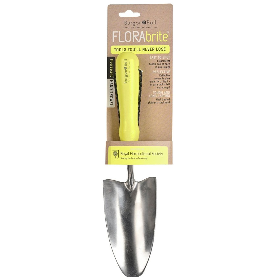 Tools Burgon & Ball Trowels & Planting Tools | Florabrite® Yellow Hand Trowel