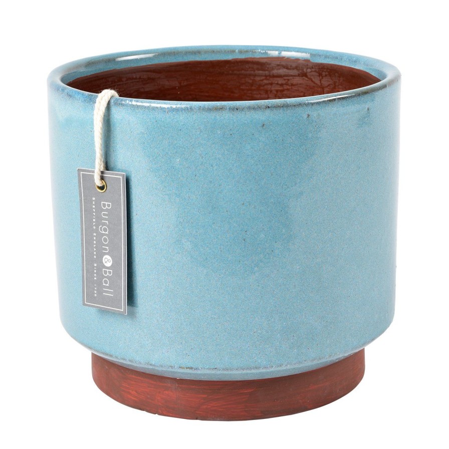 Accessories Burgon & Ball Indoor Plant Pots & Vases | Malibu Blue Glazed Pot-Extra Large