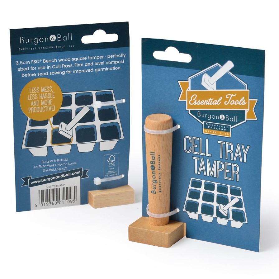 Accessories Burgon & Ball Potting Shed Accessories | Cell Tray Tamper