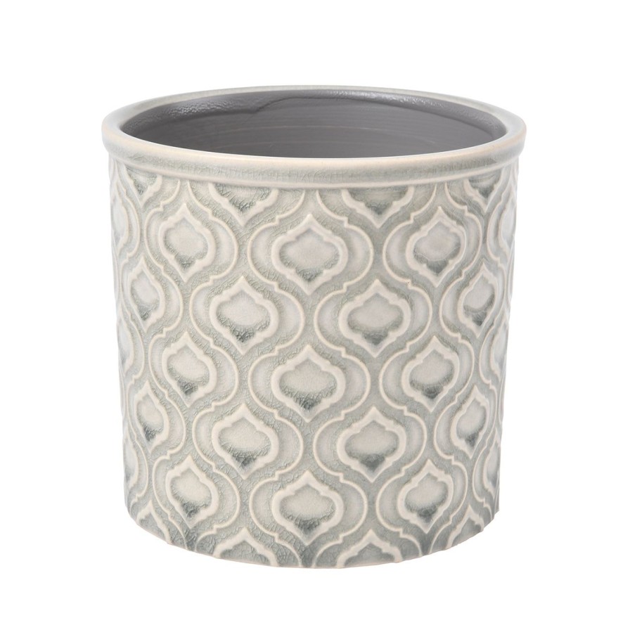 Accessories Burgon & Ball Indoor Plant Pots & Vases | Venetian Grey Glazed Pot-Small