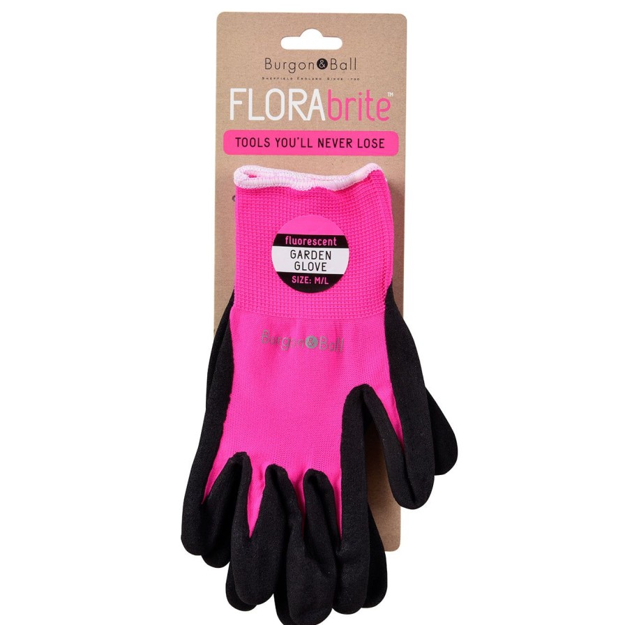 Accessories Burgon & Ball Men'S Gloves | Florabrite® Pink Garden Gloves-S/M